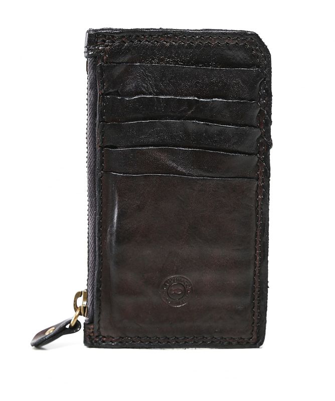 Campomaggi Leather Zip Card Holder
