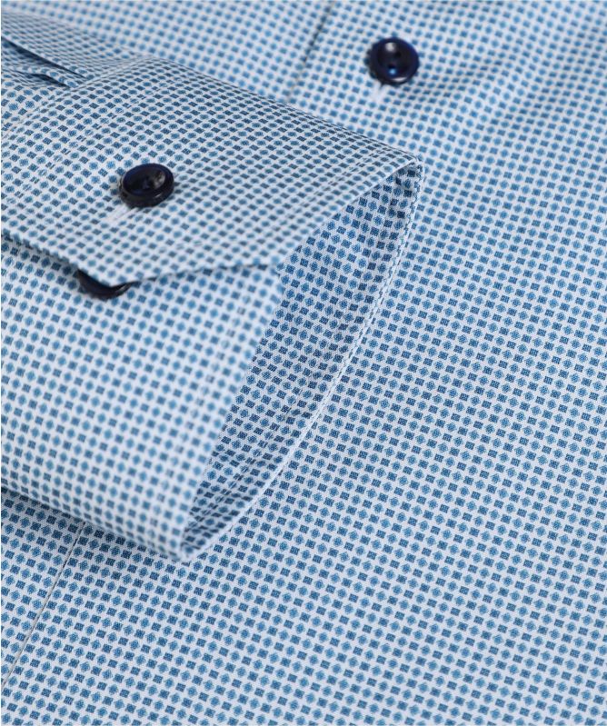 Eton Contemporary Fit Micro Print Shirt