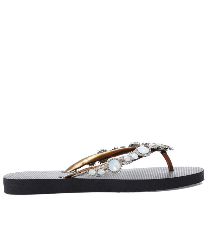 Uzurii Marilyn Crystal Flip Flops