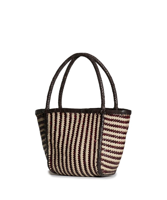 Vipera Ruby Stripes Woven Tote