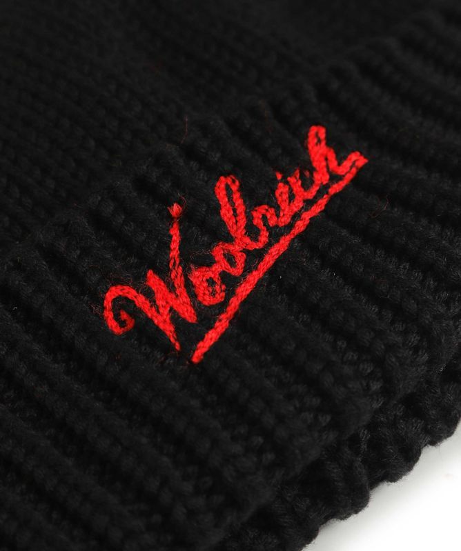 Woolrich Merino Logo Beanie