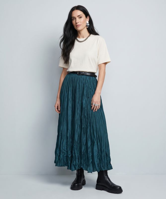 Eddy and Ivy Long Crinkle Maxi Skirt