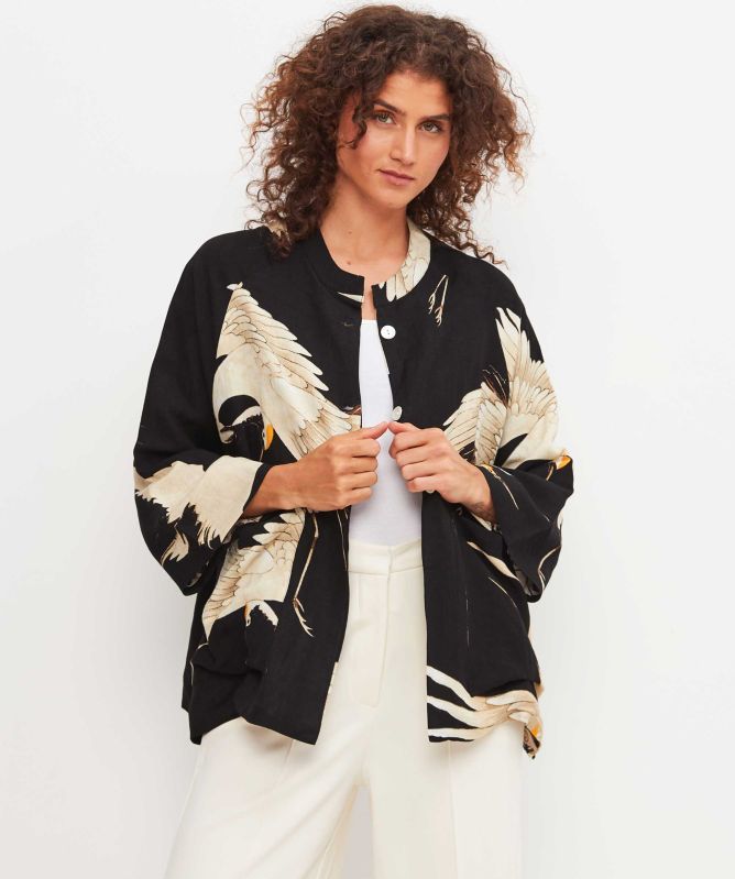 One Hundred Stars Stork Black Summer Jacket