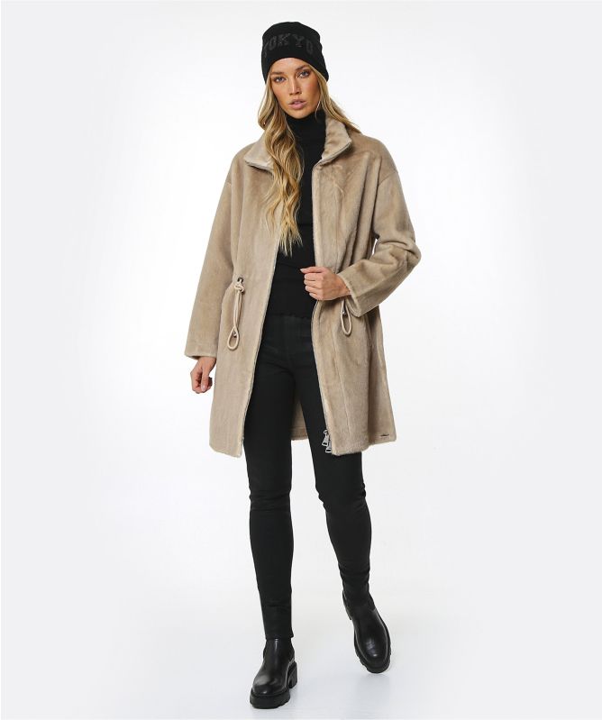 Rino and Pelle Bandit Bonded Faux Fur Coat