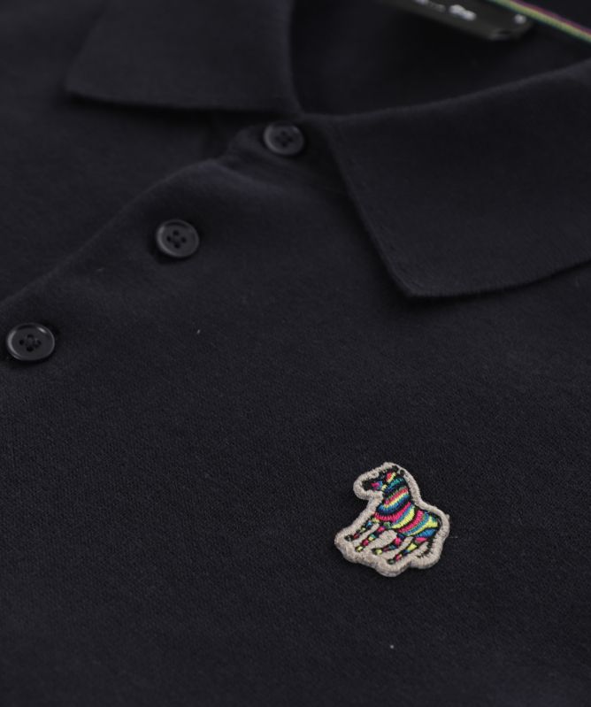 Paul Smith Knitted Zebra Polo Shirt