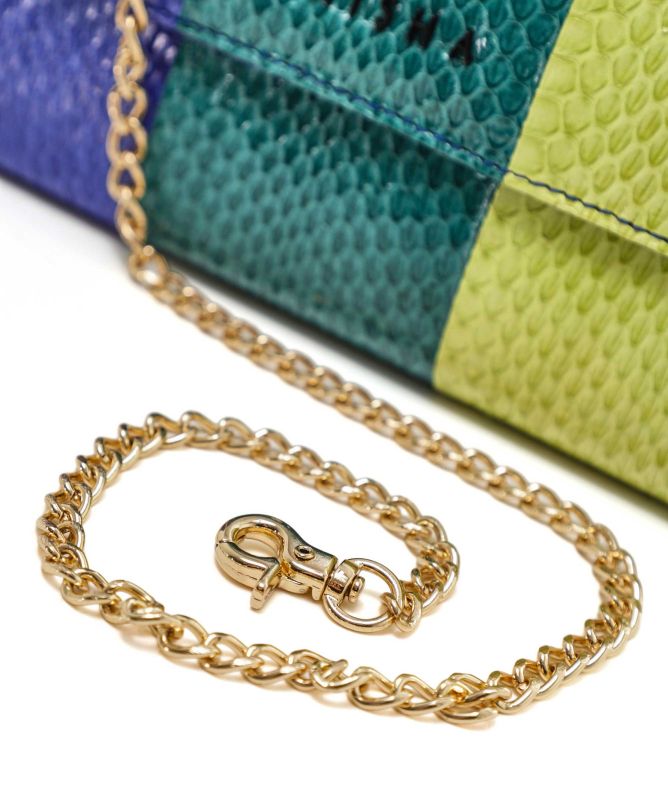 Maisha Adriana Python Clutch