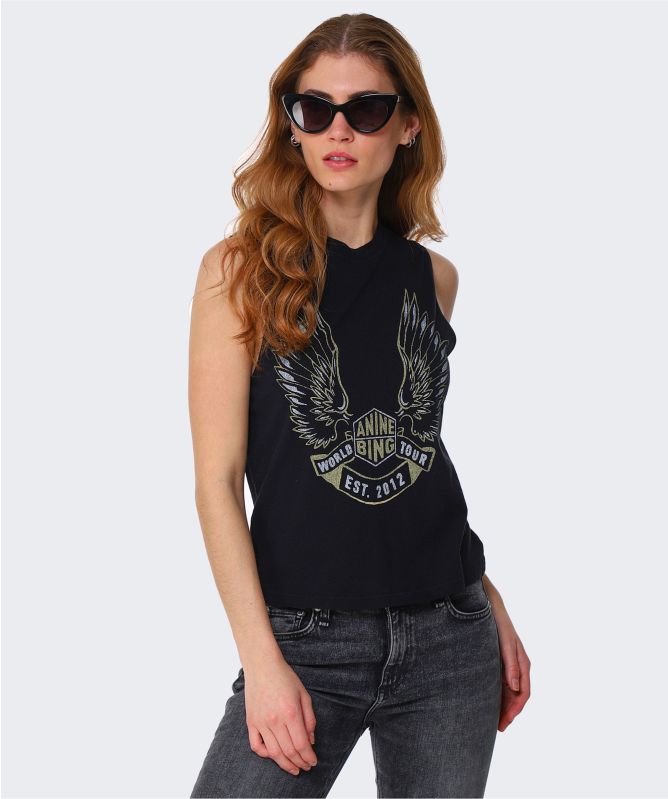 Anine Bing Lennon Organic Cotton Tee