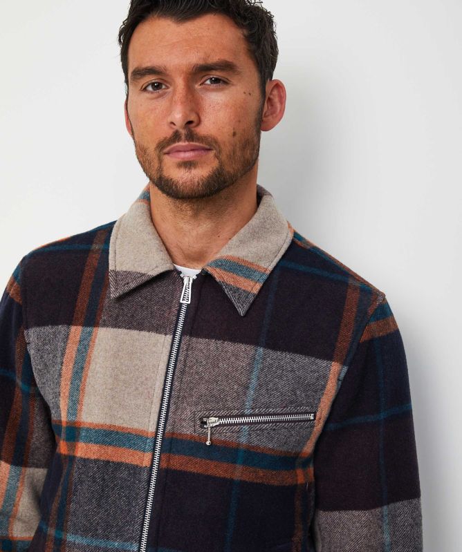 Paul Smith Wool Check Harrington Jacket