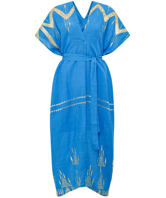 Greek Archaic Kori Linen Roots Kaftan