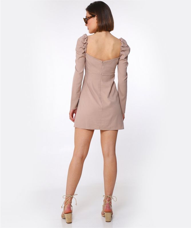 Self-Portrait Crepe Mini Dress