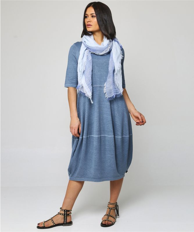OSKA Linen Blend Textured Scarf