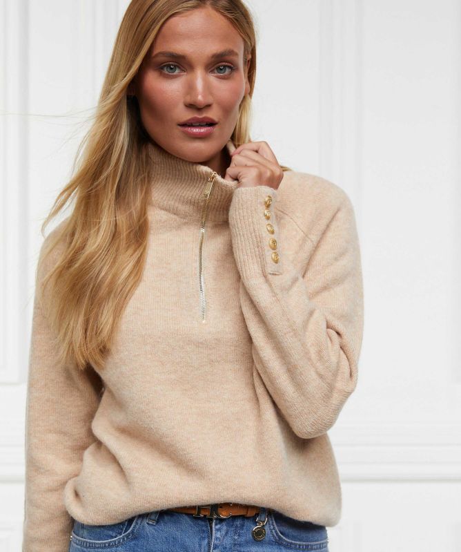 Holland Cooper Tori Quarter Zip Knit