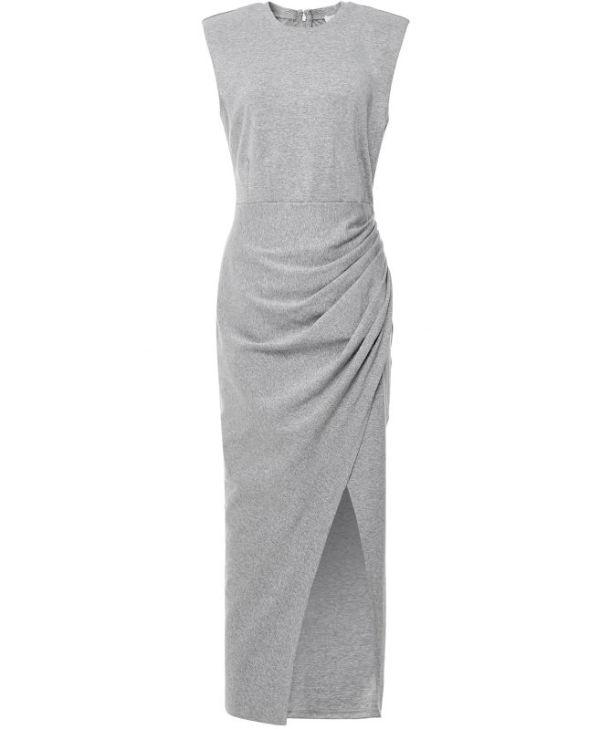 Self-Portrait Marl Jersey Midi Dress