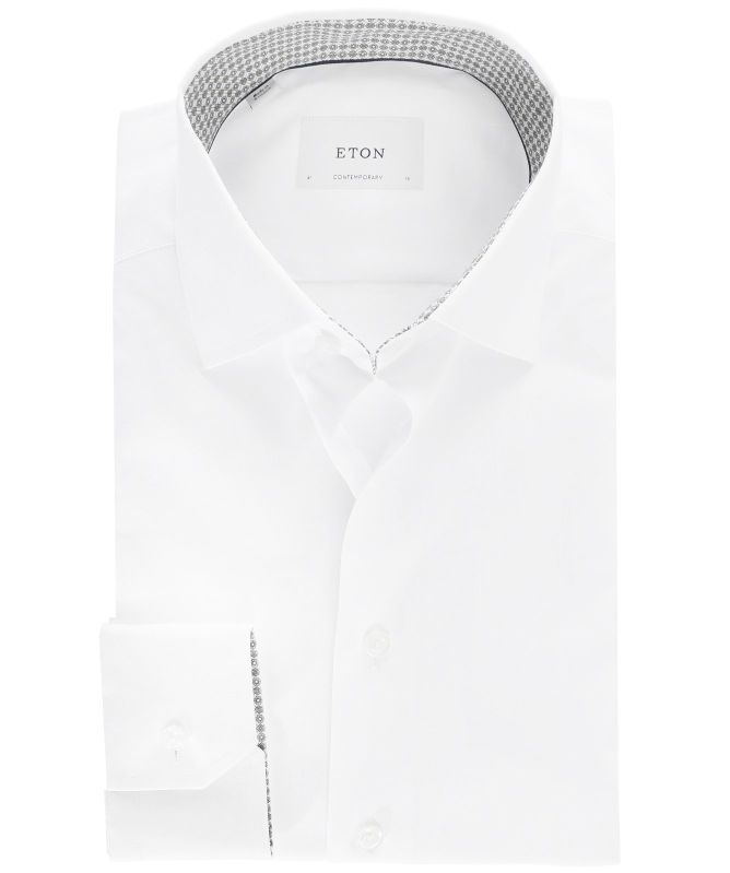 Eton Geo Twill Contemporary Fit Shirt