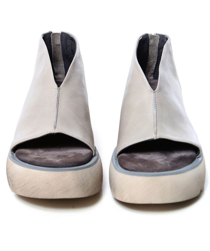 Lofina Perla Gasoline Leather Open Toe Shoes