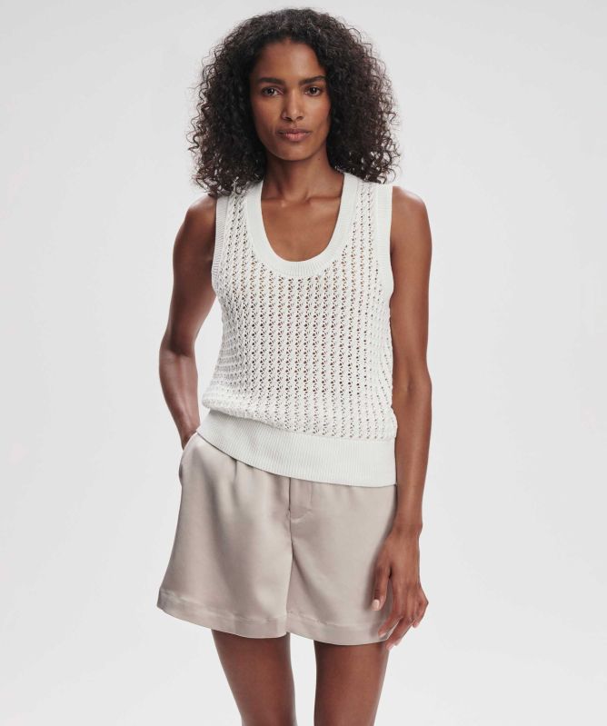 Varley Ferns Open Knit Tank Top