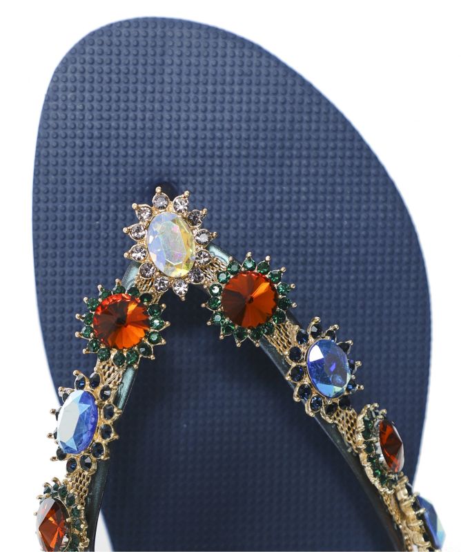 Uzurii Monroe Crystal Flip Flops