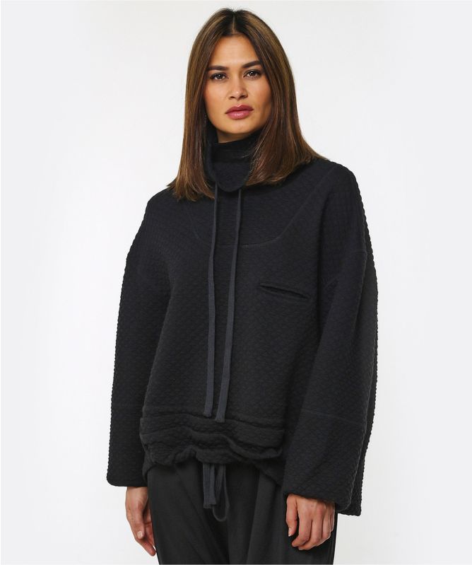 NU London Oversized Quilted Pullover