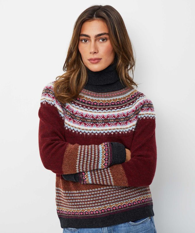 ERIBÉ Alpine Wool Roll Neck Jumper