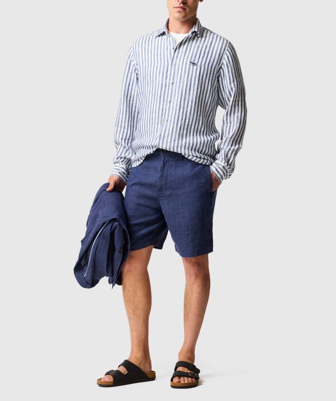 Rodd and Gunn Seadown Striped Linen Shirt