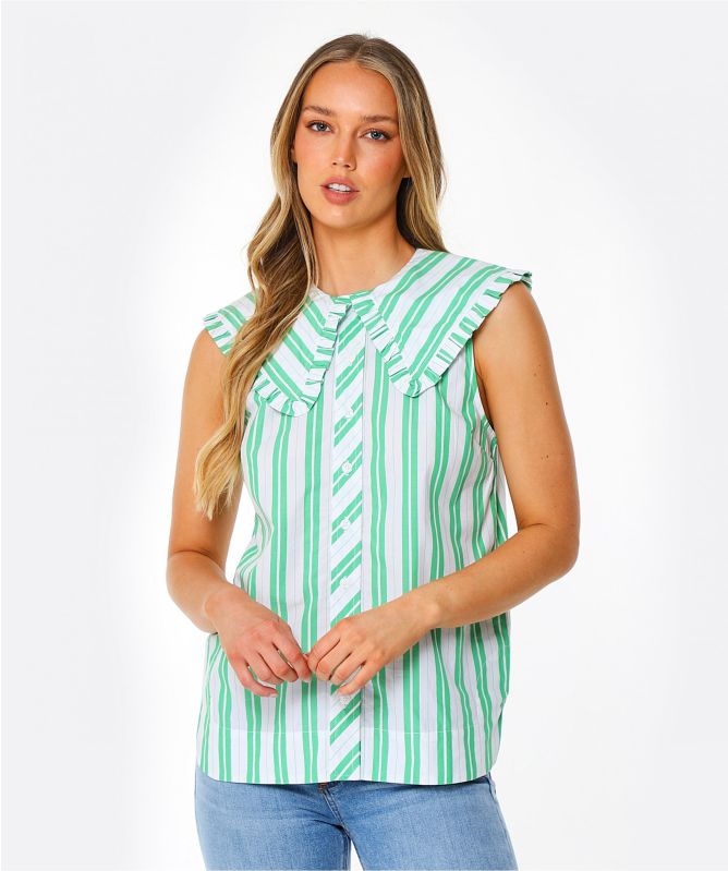 GEOFFREY B.SMALL／sleeveless shirt(stripe GEOFFREY B.SMALL／sleeveless shirt(stripe - メルカリ