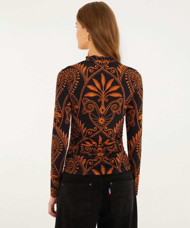 FARM Rio Cornely Ainika Ruched Blouse