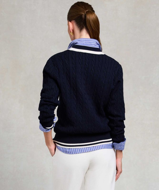 Holland Cooper Melissa V Neck Knit