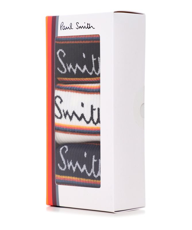 Paul Smith Logo Socks Three Pack