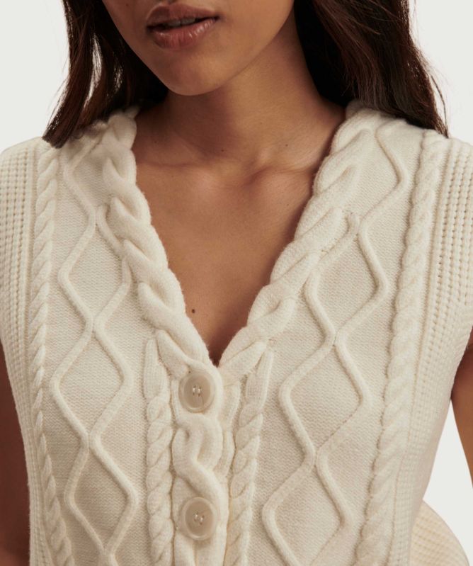 Varley Tatyana Cable Knit Vest