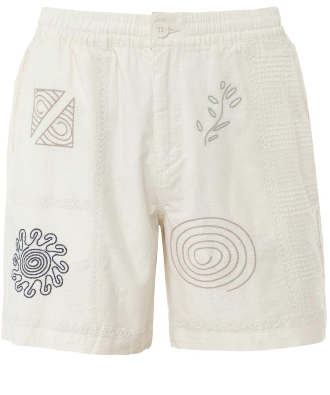 Wax London Embroidered Doodle Kurt Shorts