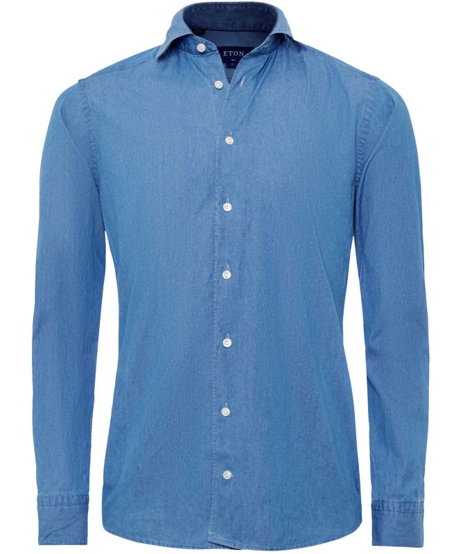 Eton Slim Fit Denim Shirt