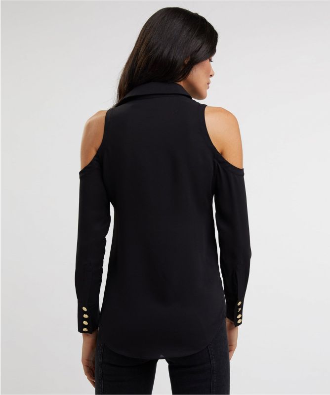 Holland Cooper Luxe Cold Shoulder Shirt