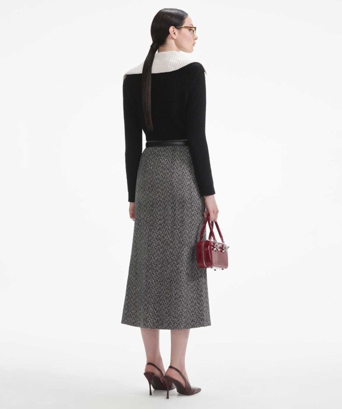 Self-Portrait Cropped Cashmere Blend Jumper