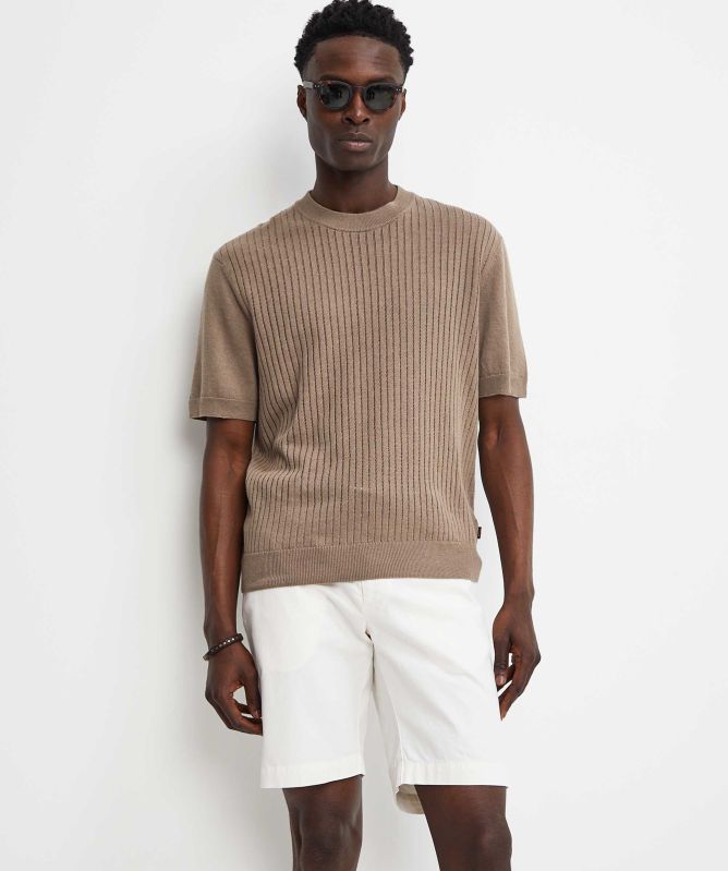 BOSS Cotton Linen Ajordino T-Shirt