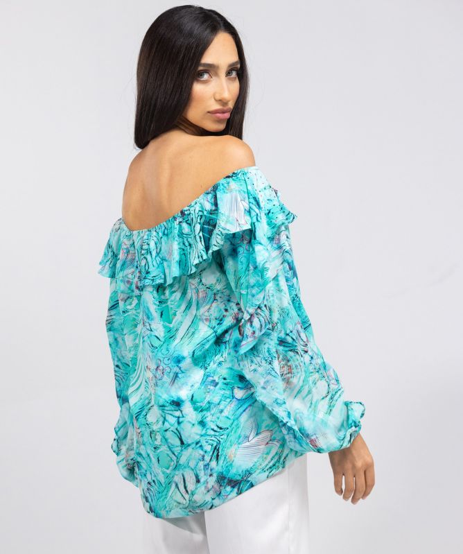 Inoa Gold Coast Silk Flamenco Top