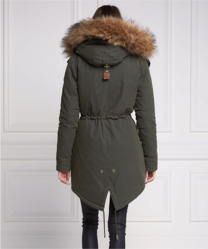 Holland Cooper Montana Faux Fur Trim Parka