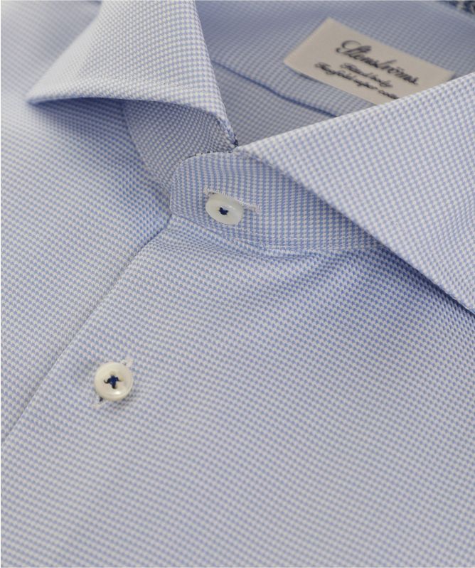 Stenstroms Fitted Body Micro Houndstooth Shirt