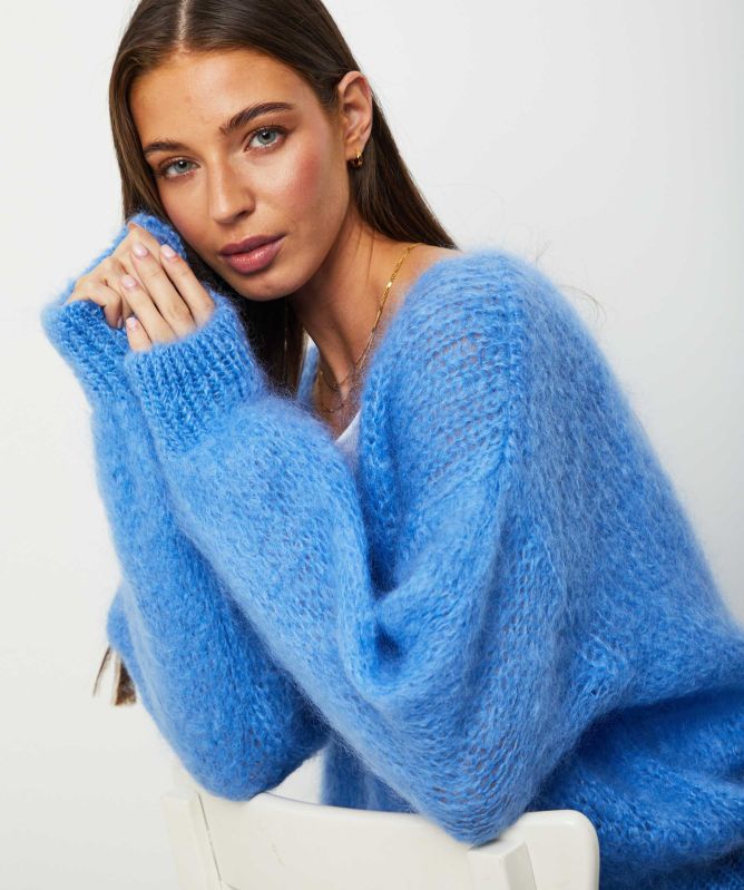 Americandreams Milana Long Sleve Mohair Knit Jumper
