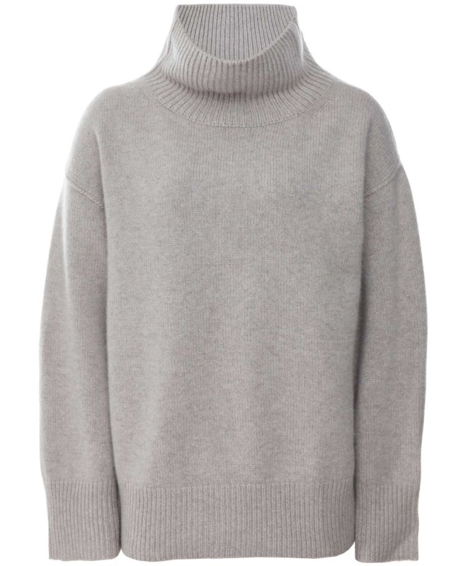 Soft Goat Boyfriend Turtleneck Cashmere Jumper