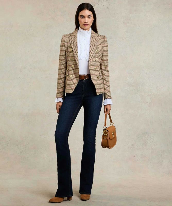 Holland Cooper High Rise Flared Jeans