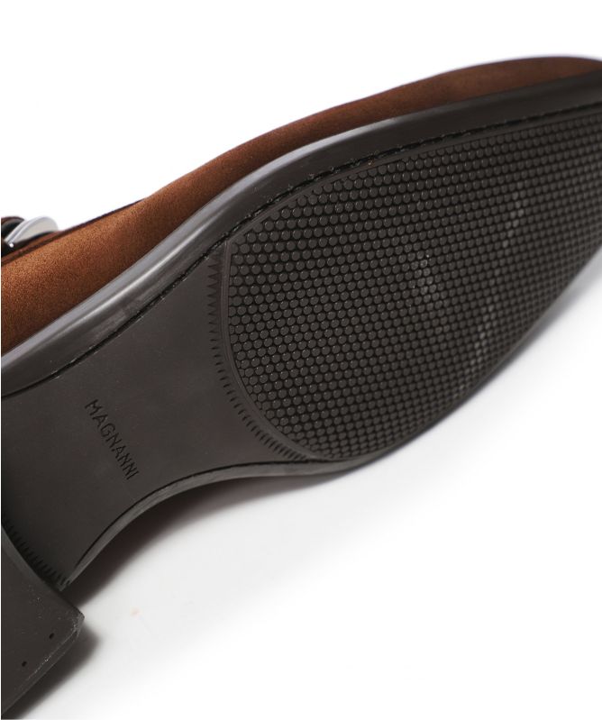 Magnanni Suede Monk Strap Boots