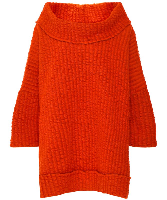 Thanny Oversized Textured Wool Blend Jumper