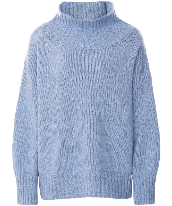 Eddy and Ivy High Neck Merino Cashmere Jumper