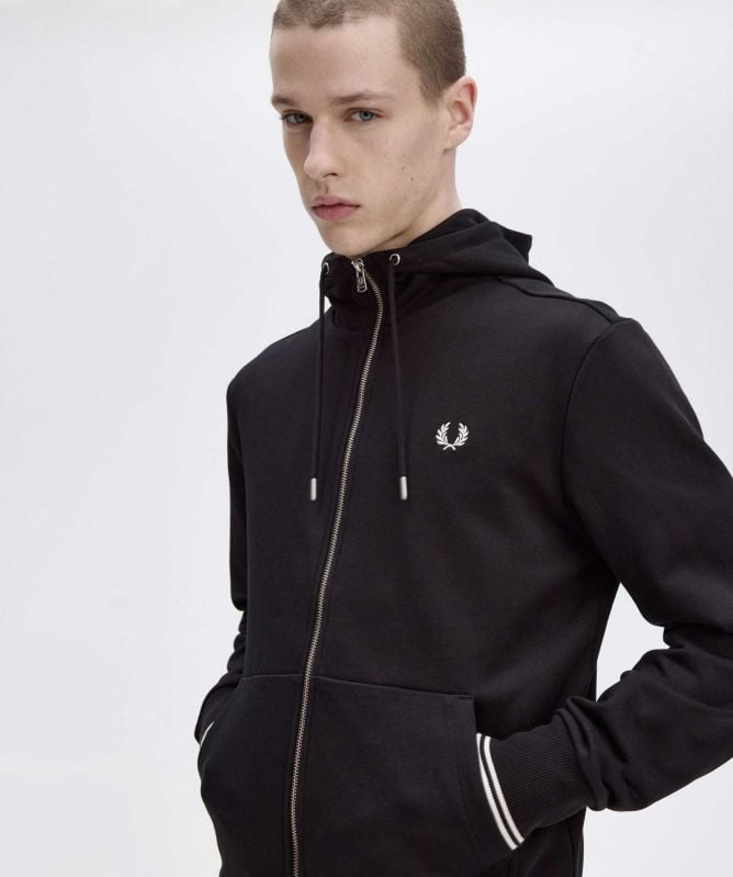 Fred Perry Zip-Through Hooded Sweatshirt