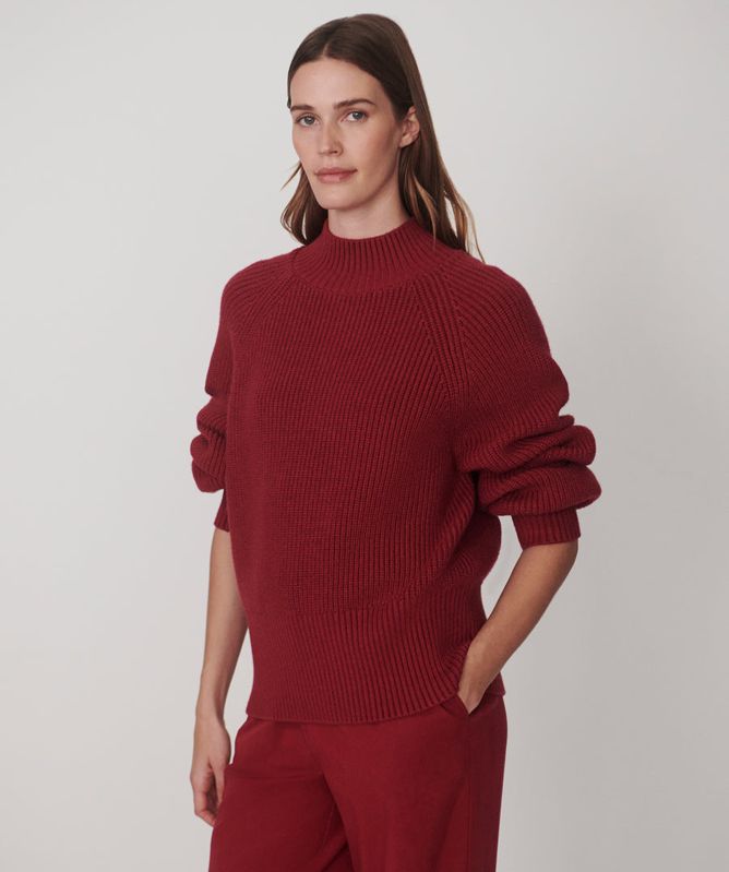 Varley Martina High-Neck Rib Knit