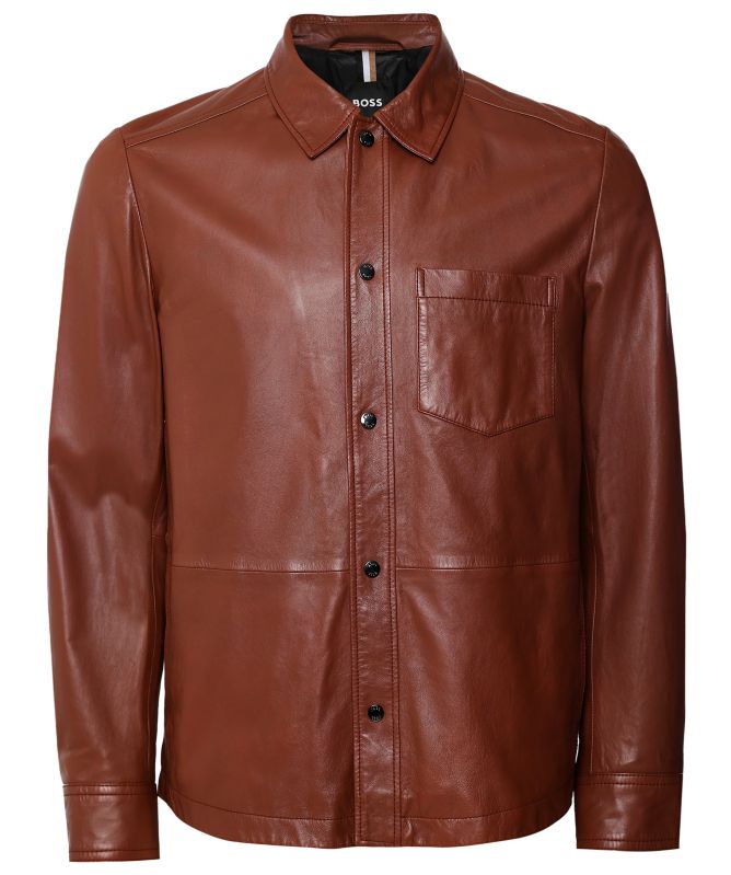 BOSS Leather MyShirt Overshirt