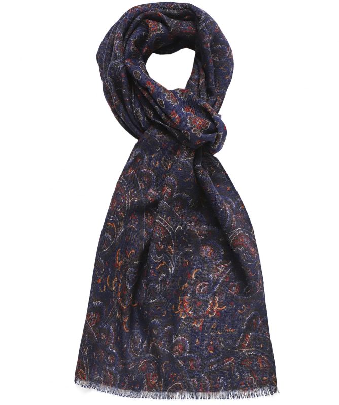 Stenstroms Wool Floral Scarf