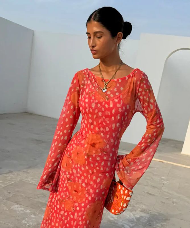 Never Fully Dressed Fawn Poppy Aria Dress