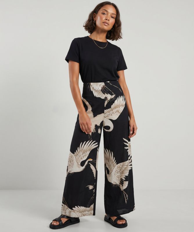 One Hundred Stars Stork Wide Leg Trousers