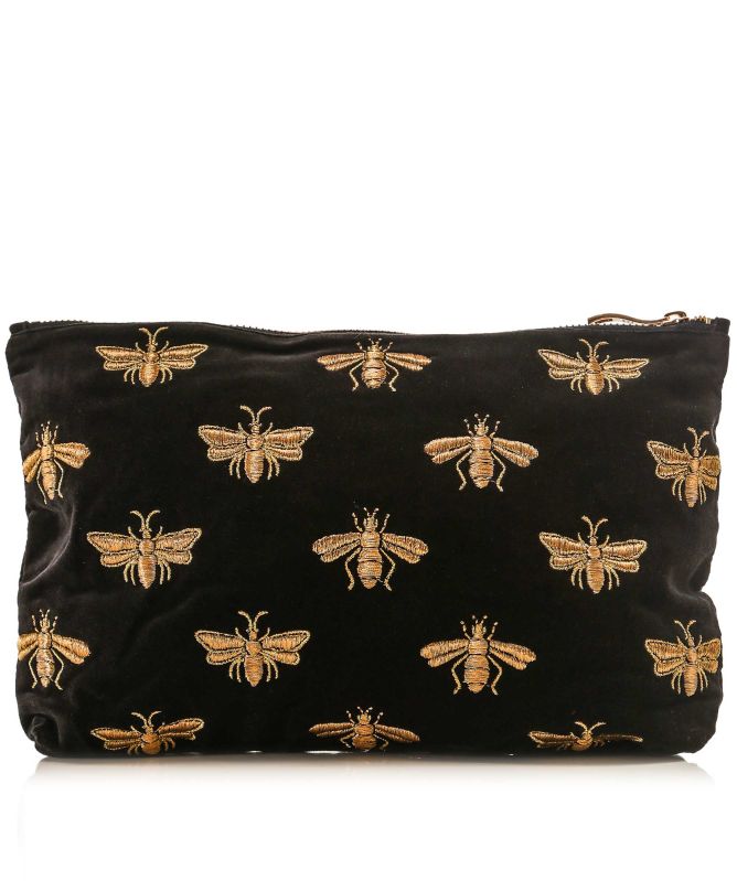 Elizabeth Scarlett Black Honey Bee Everyday Pouch | Jules B
